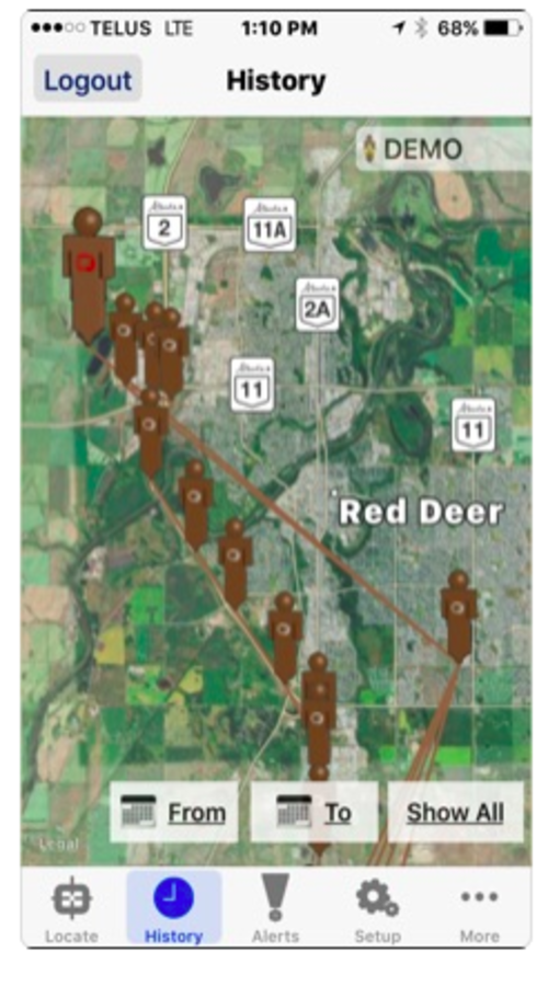 SafetrackGPS - Patient Tracking System screenshot 1